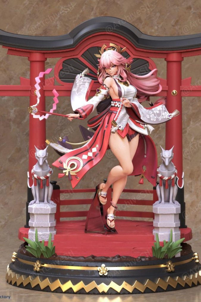 八重神子 Yae Miko 原神 3D打印模型图纸